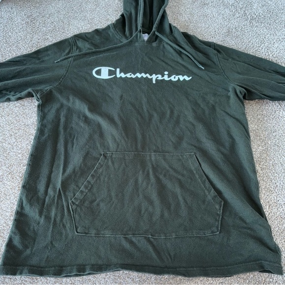Champion Tops - Champion - Army Olive Green Champion Hoodie - Large
